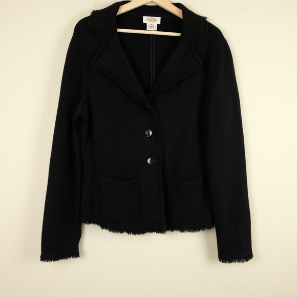 Talbots Jackets & Blazers - Talbots Black Merino Wool Blazer